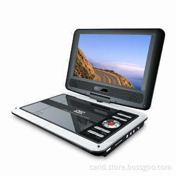 9-inch Portable DVD Player with 16:9 or 4:3 Aspect Ratio and Composite Video Output